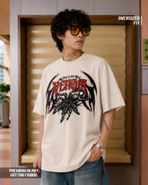 Venom Web Regular Graphic T-Shirt – Beige