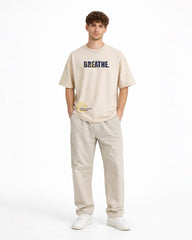 Breathe Oversized T-Shirt – Beige