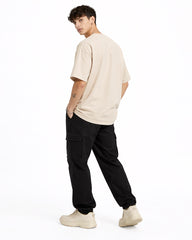 I Am Watching You Oversized T-Shirt – Beige