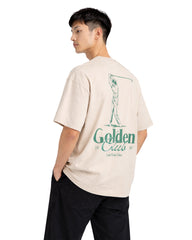 Golden Club Oversized T-Shirt – Beige
