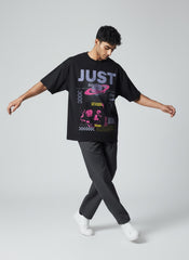 JUST Cosmic Street Graphic Oversized T-Shirt