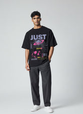 JUST Cosmic Street Graphic Oversized T-Shirt