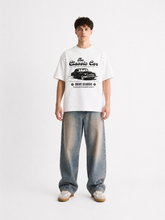 Vintage Classic Car Graphic Oversized T-Shirt – Dusty Pink
