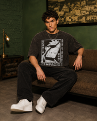 Kenpachi Division 11 Acid Wash Oversized T-Shirt