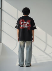 Street Division 94 Varsity Graphic Oversized T-Shirt