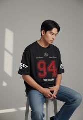 Street Division 94 Varsity Graphic Oversized T-Shirt
