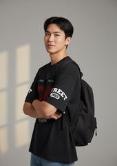 Street Division 94 Varsity Graphic Oversized T-Shirt