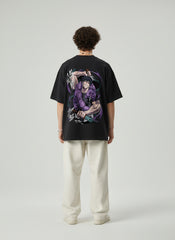 Shadow Strike Anime Oversized T-Shirt – Black