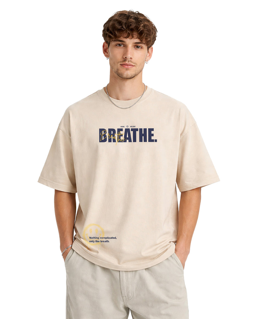 Breathe Oversized T-Shirt – Beige – RIGHT CHOICE ENTERPRISES