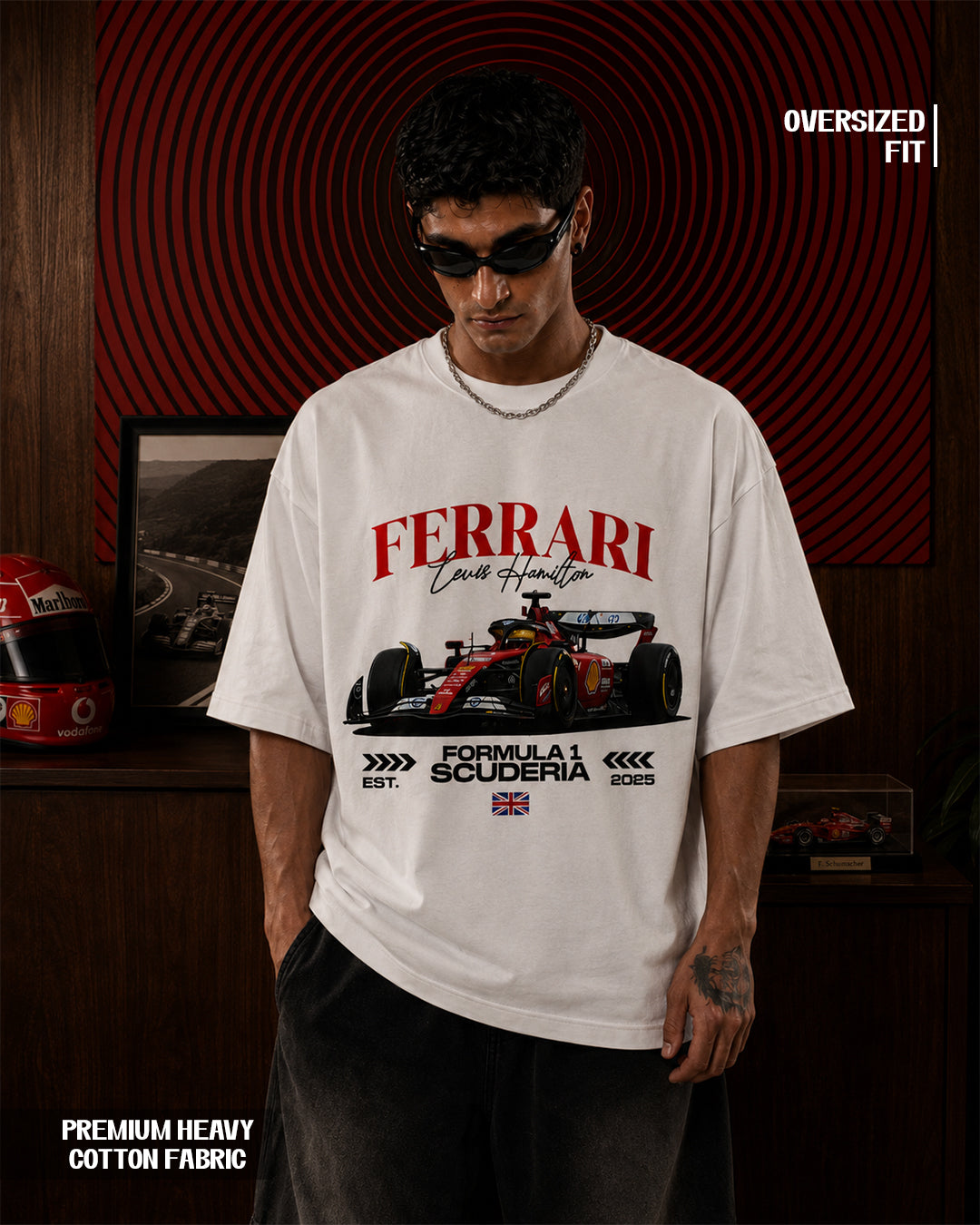 Formula Racing Heritage Graphic T-Shirt - Classic White