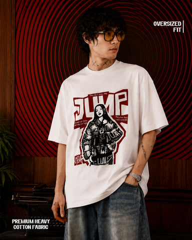 Jump Culture Streetwear Graphic T-Shirt - Classic White