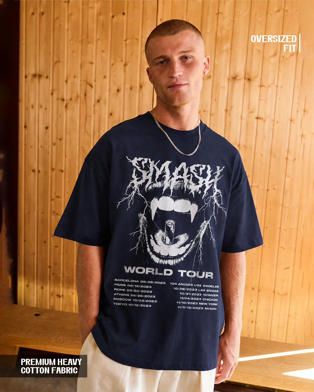 SMASH World Tour Oversized Graphic T-Shirt