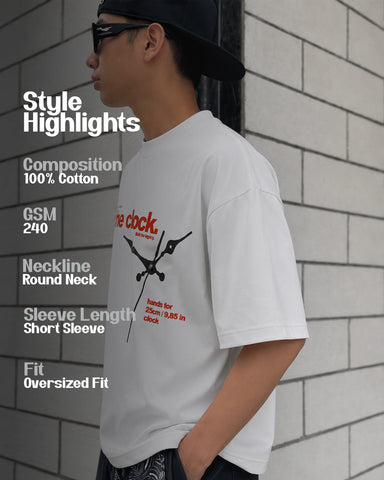 Track Ready Regular Graphic T-Shirt - Classic White