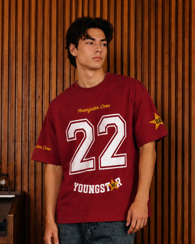 Retro Varsity “22Youngster Core” Oversized T-Shirt