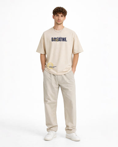 Breathe Oversized T-Shirt – Beige