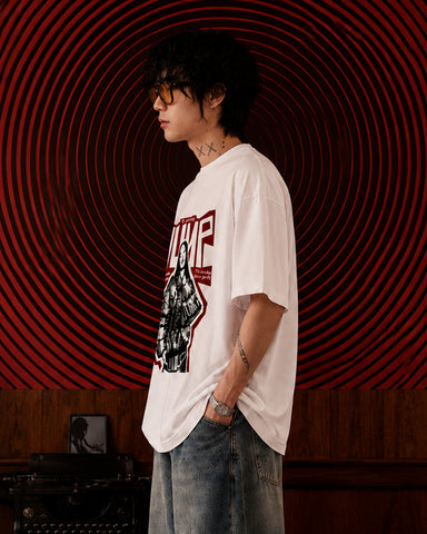 Jump Culture Streetwear Graphic T-Shirt - Classic White