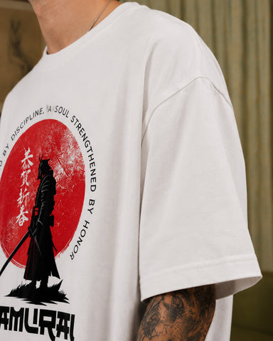 Samurai Spirit Regular Graphic Tee - Classic White