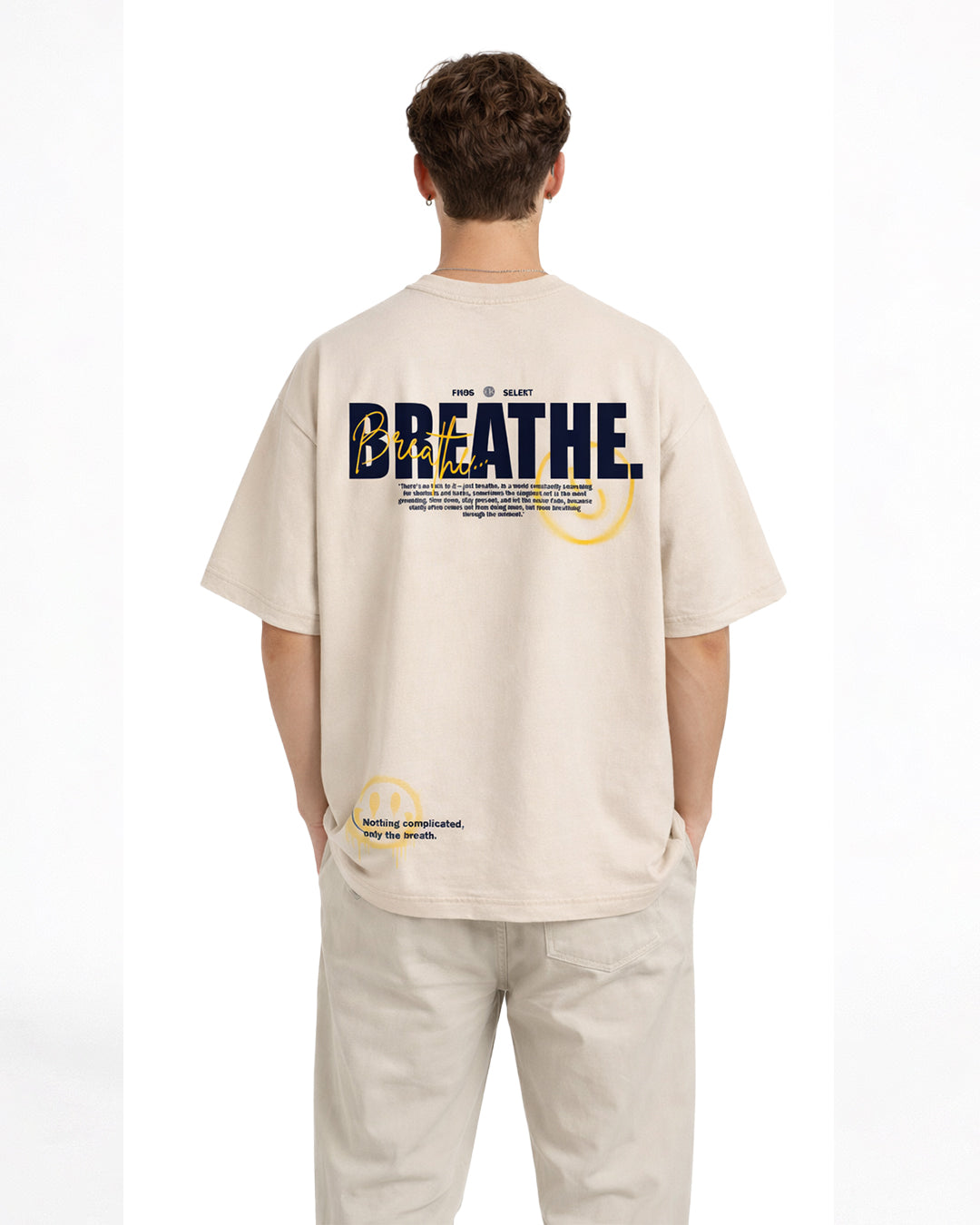 Breathe Oversized T-Shirt – Beige