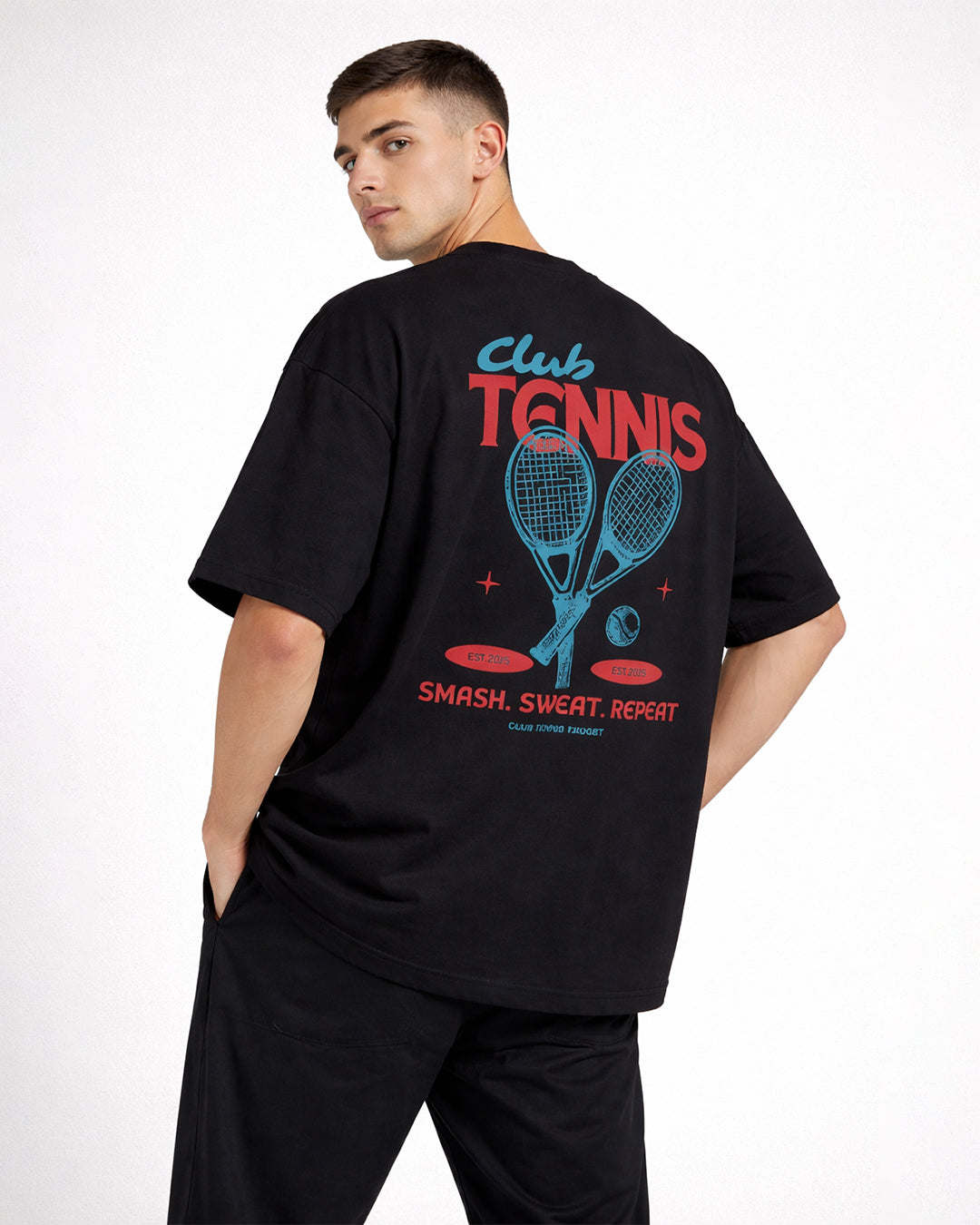 Smash. Sweat. Repeat. Oversized T-Shirt – Off White