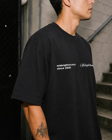Society Club Premium Heavyweight T-Shirt - Classic Black