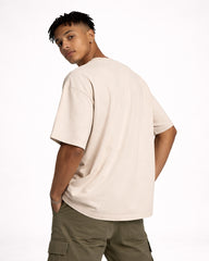Conquer Independently Oversized T-Shirt – Beige