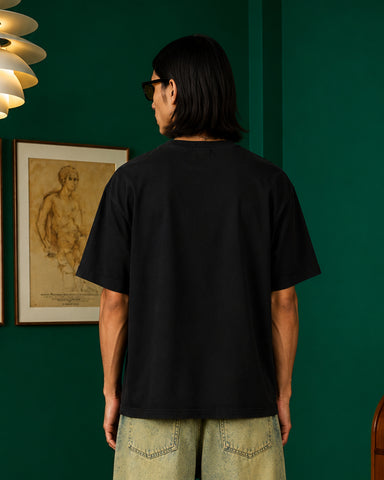 Festival Vibes Heavy Cotton Graphic Tee - Classic Black