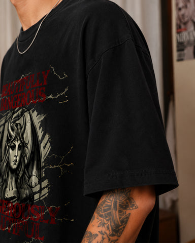 Dark Angel Regular Graphic Tee - Classic Black