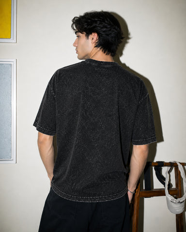 Built to Fight Acid Wash Oversized T-Shirt – Premium Heavyweight Cotton