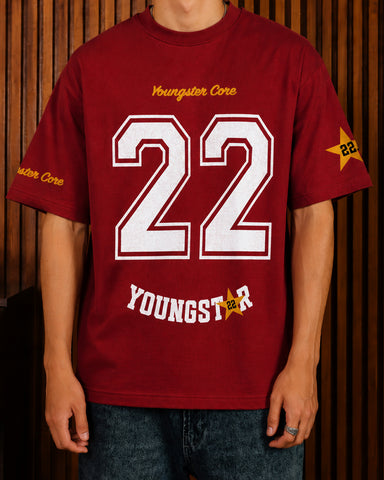Retro Varsity “22Youngster Core” Oversized T-Shirt