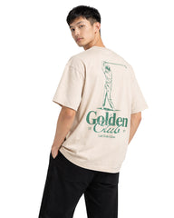 Golden Club Oversized T-Shirt – Beige