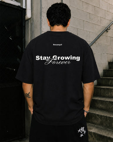 Society Club Premium Heavyweight T-Shirt - Classic Black