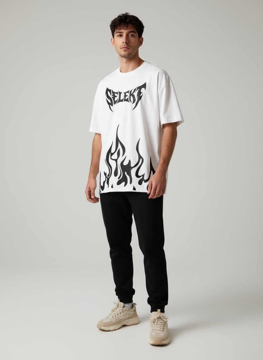 SELEKT Flame Street Oversized T-Shirt