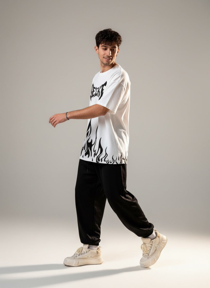 SELEKT Flame Street Oversized T-Shirt