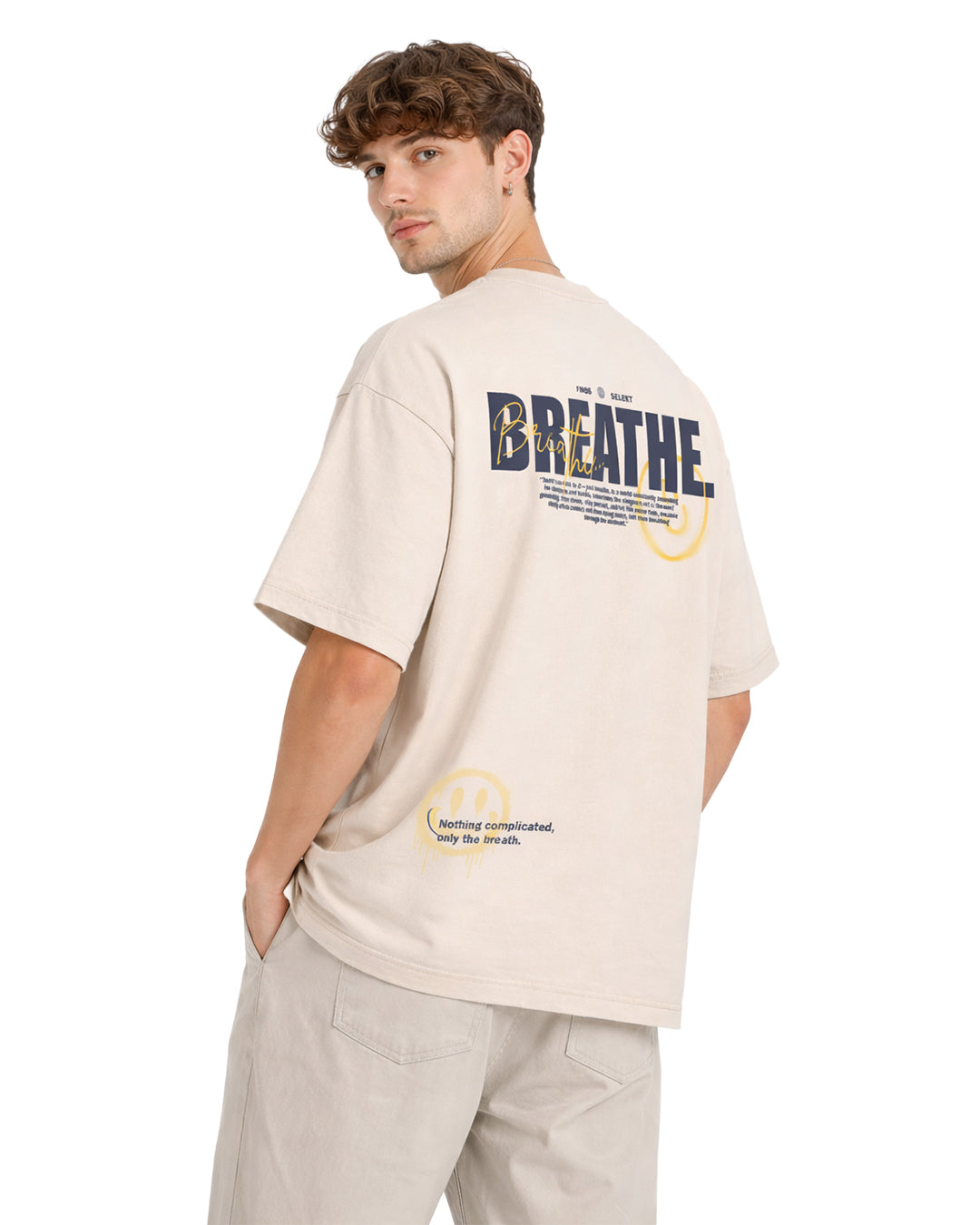Breathe Oversized T-Shirt – Beige