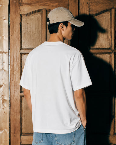 The Borcelle Vintage Horse Graphic Regular T-Shirt - Classic White