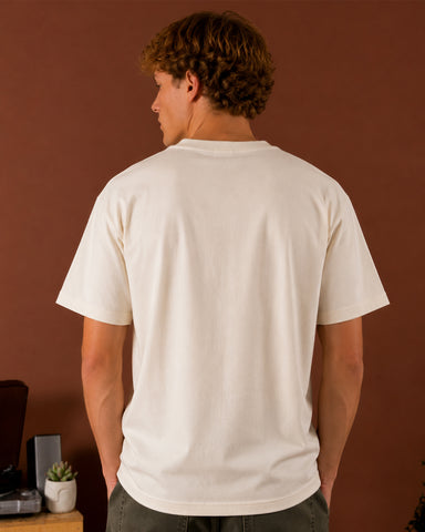Pixel Hearts Embroidered Oversized T-Shirt – Off White