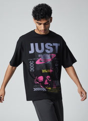 JUST Cosmic Street Graphic Oversized T-Shirt