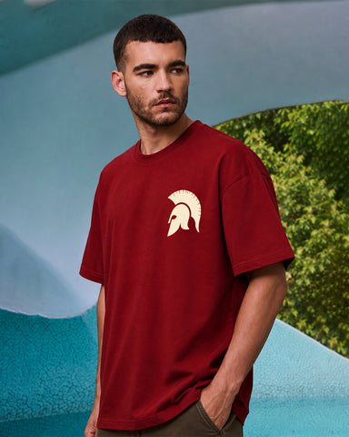Spartan Crest Minimal Oversized T-Shirt