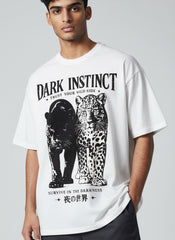 Dark Instinct Panther Street Oversized T-Shirt