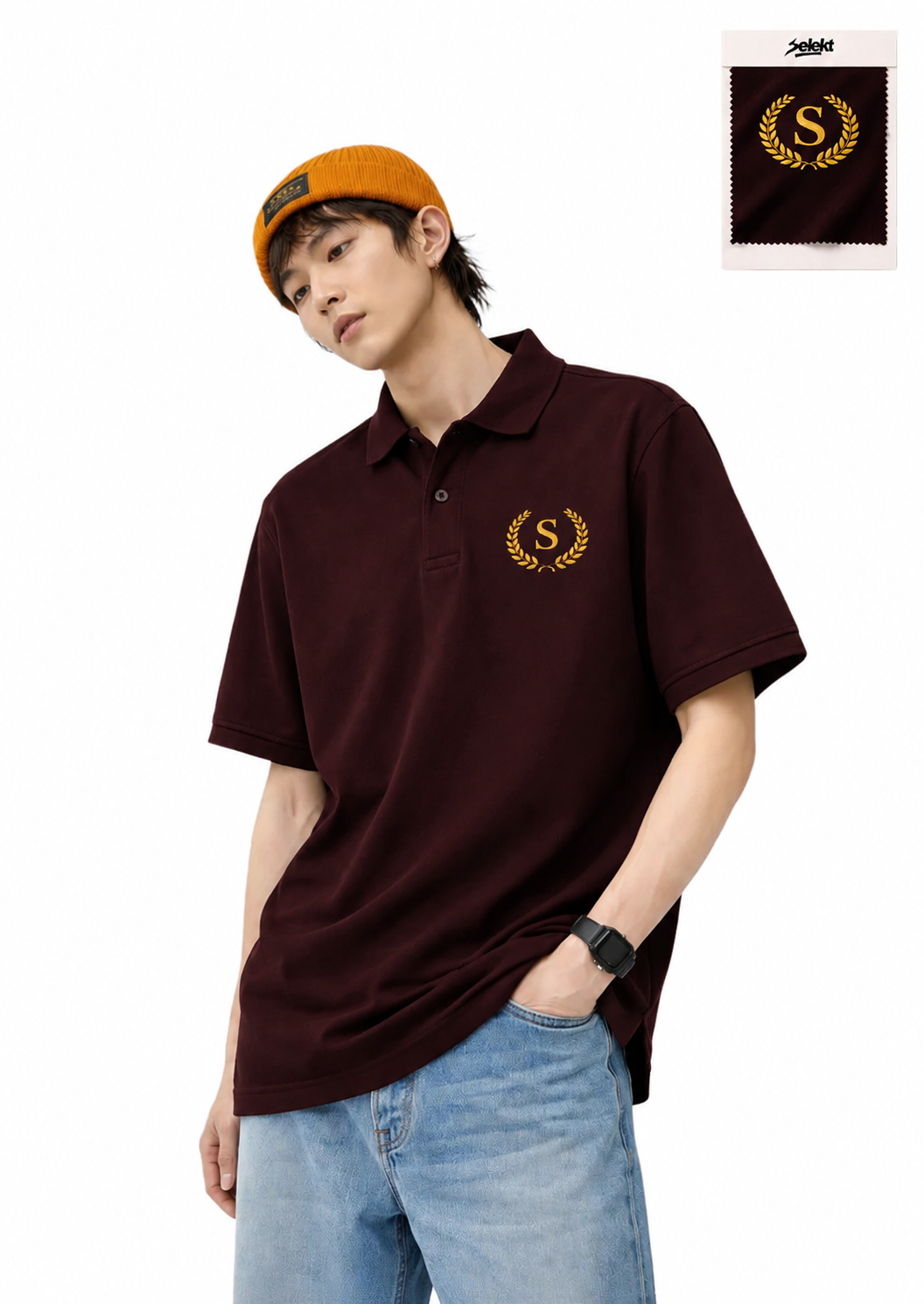 Dark Wine Polo T-shirt