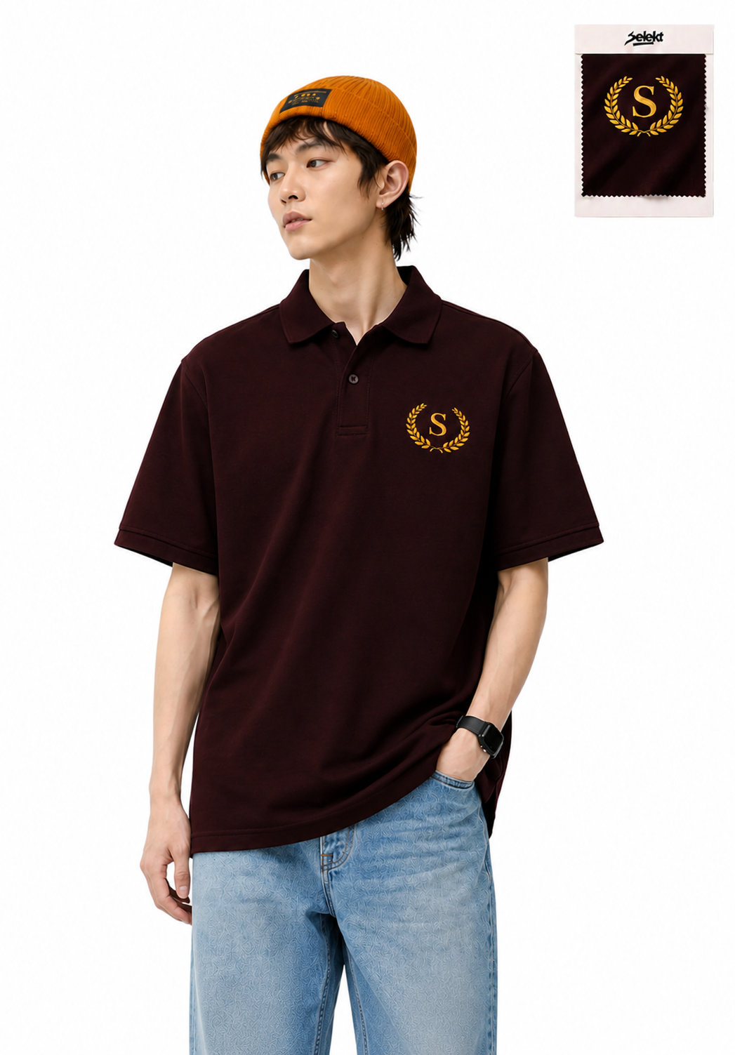 Dark Wine Polo T-shirt