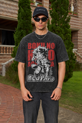 Deku Hero Mode Acid Wash Oversized T-Shirt