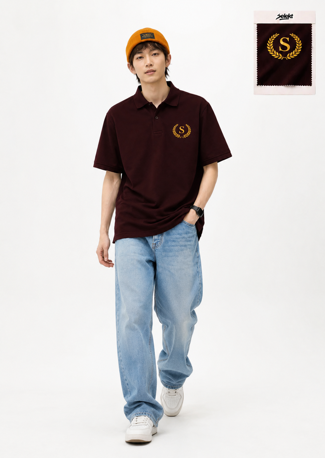 Dark Wine Polo T-shirt