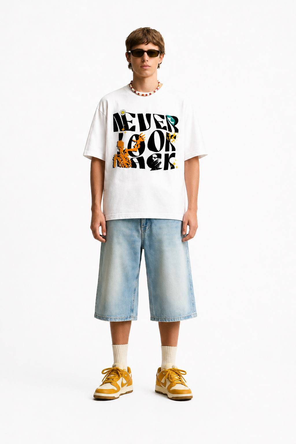 Never Look Back – Graphic Statement Tee