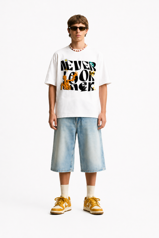 Never Look Back – Graphic Statement Tee
