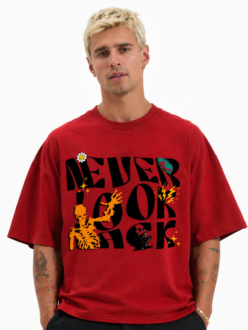 Never Look Back – Graphic Statement Tee