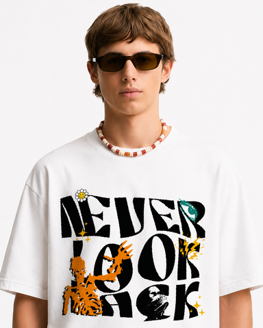 Never Look Back – Graphic Statement Tee