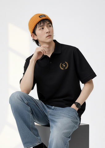 Black Polo T-shirt