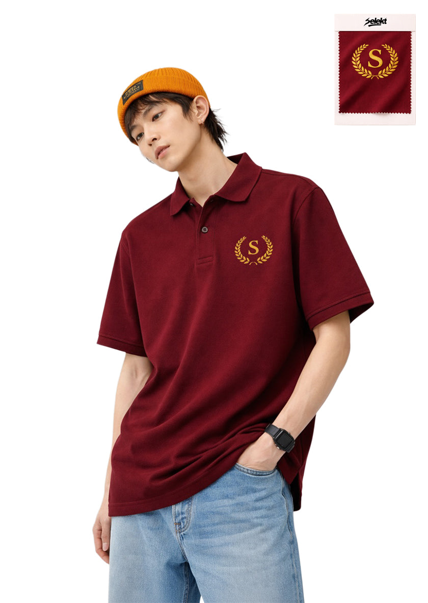 Burgundy Polo T-shirt