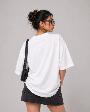Women's Kaleshi Aurat Oversized Statement T-Shirt - 180 GSM Regular Fit